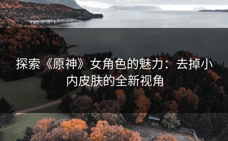 探索《原神》女角色的魅力：去掉小内皮肤的全新视角